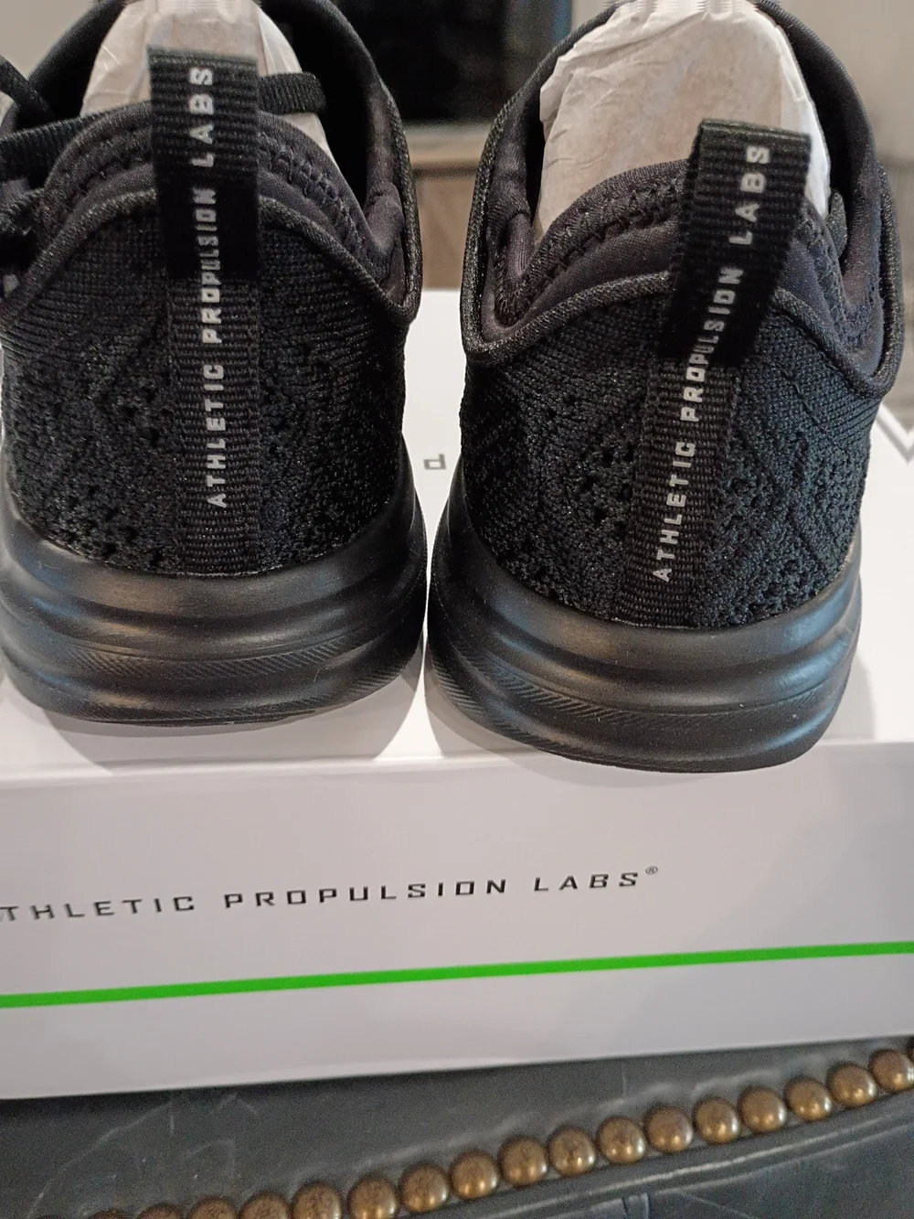 APL Phantom Lululemon Women's Black Knit Athletic Sneakers Size 5 New
